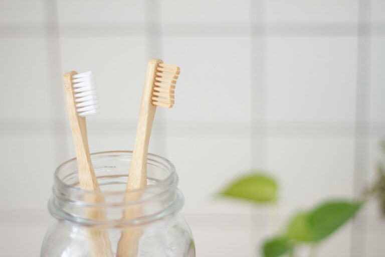 bamboo toothbrushes are some of the eco-friendly grooming products